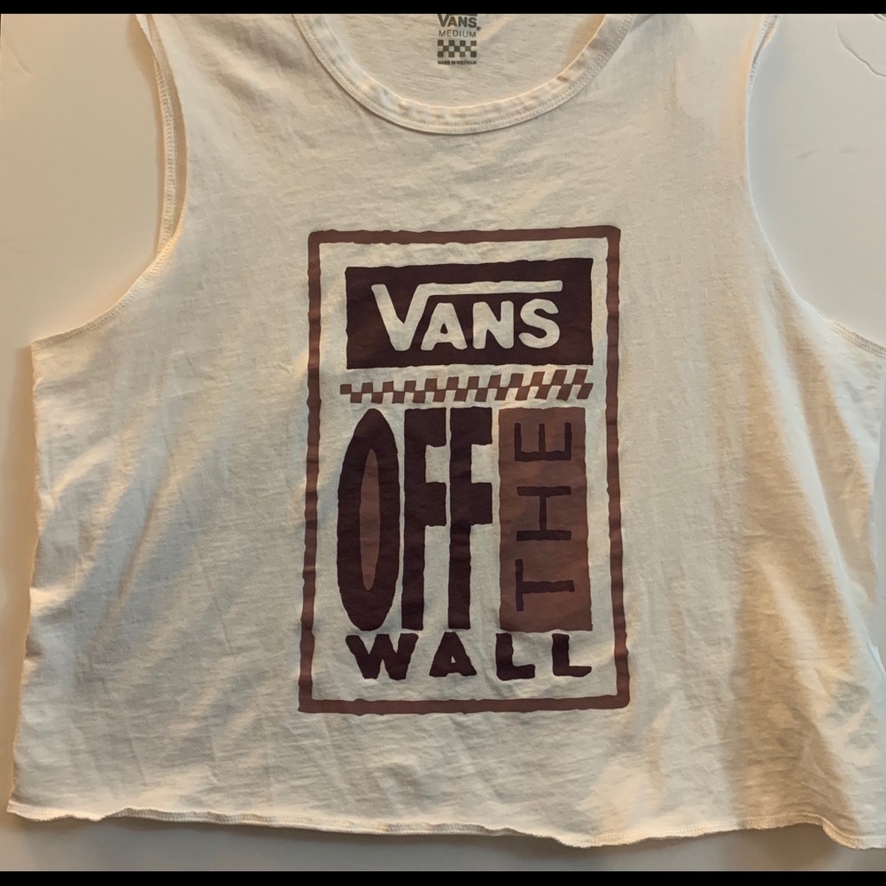 White vans tank brand new with tags!
